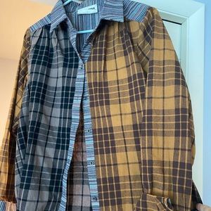 Boutique Brand patchwork flannel New without tags. Small